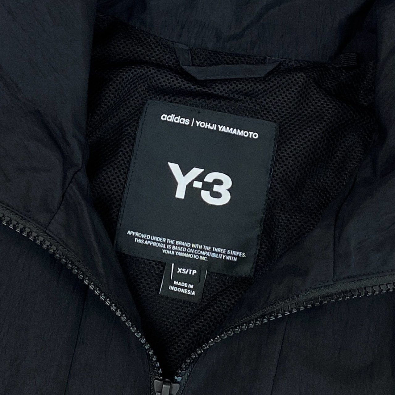 11f12 《美品》 Y-3 ワイスリー 3S NYL HZ ハーフジップ トラックジャケット JD9796 XS ブラック オーバーサイズ Yohji Yamamoto ヨウジヤマモト