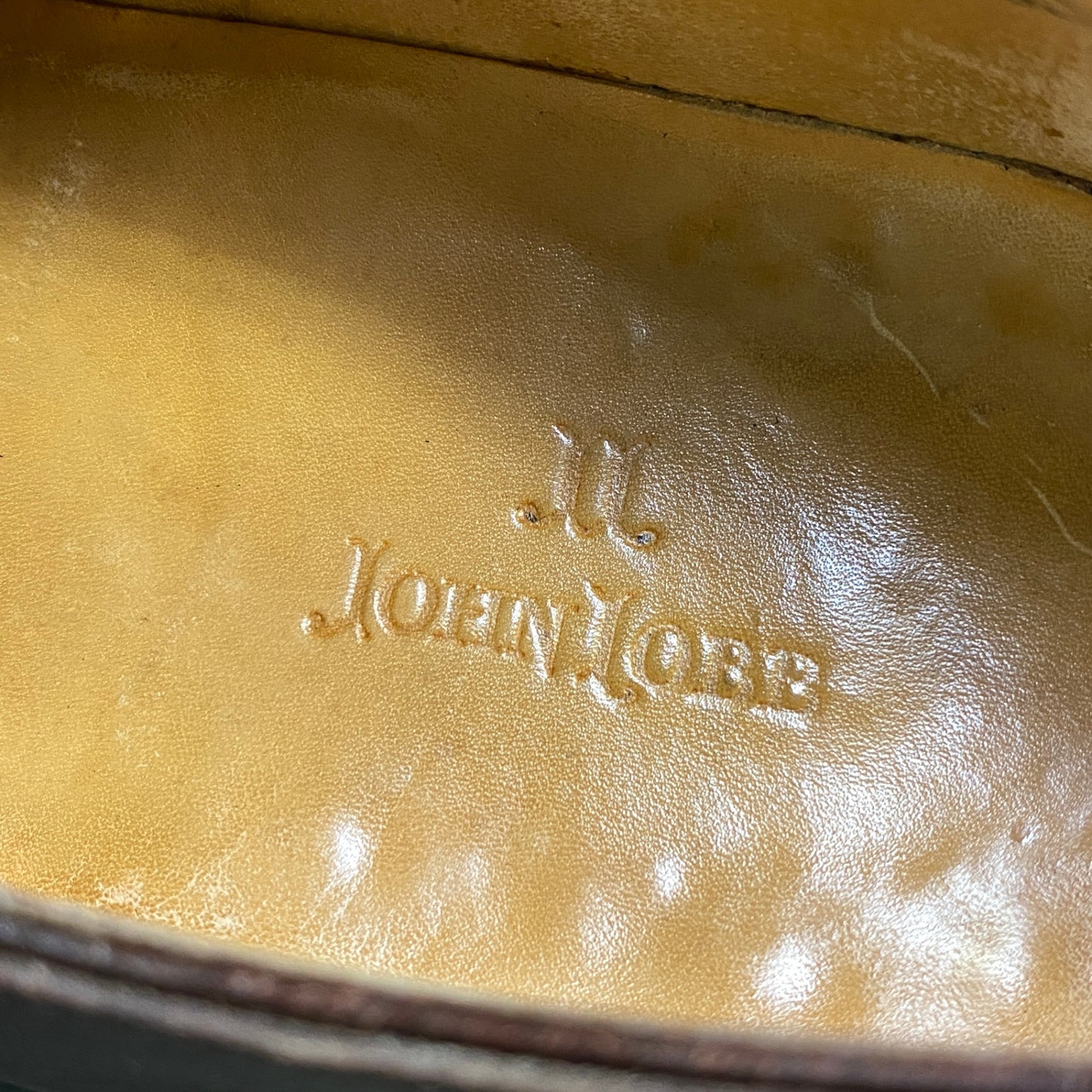 1h1 JOHN LOBB ジョンロブ RUSSEL ラッセル パンチドキャップトゥ ドレスシューズ 8E ブラウン レザー ビジネス 革靴 保存袋付きt18r