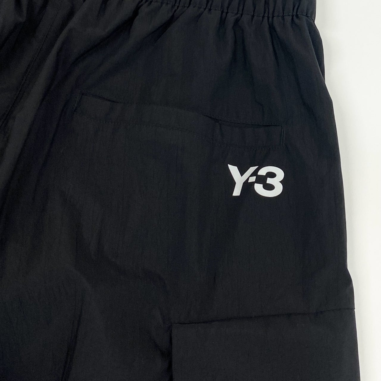 38f9 《美品》 Y-3 ワイスリー 24AW NYL PANT カーゴ トラックパンツ IW7498 S ブラック リップストップ Yohji Yamamoto ヨウジヤマモト