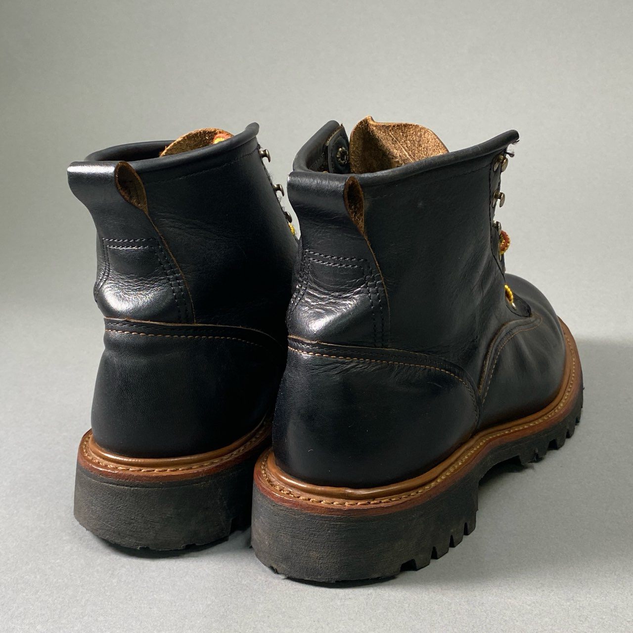 2i4 《美品》 RED WING レッドウィング LINE MAN BOOTS ラインマン ブーツ 2935 7 1/2 25.5cm ブラック レザー ワークブーツ シューズ アメカジt18r