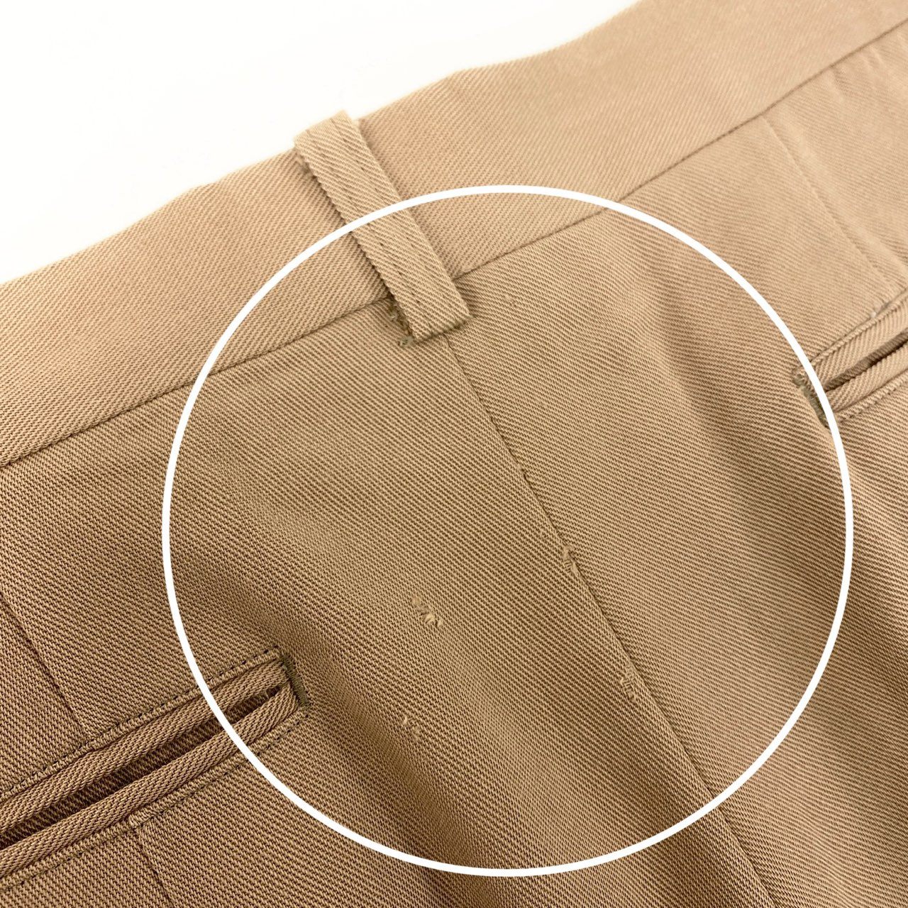 21k14 ISSEY MIYAKE イッセイミヤケ スラックスパンツ ボトムス ウール100% 日本製 ME13-FF004 Lサイズ ベージュ メンズu02t