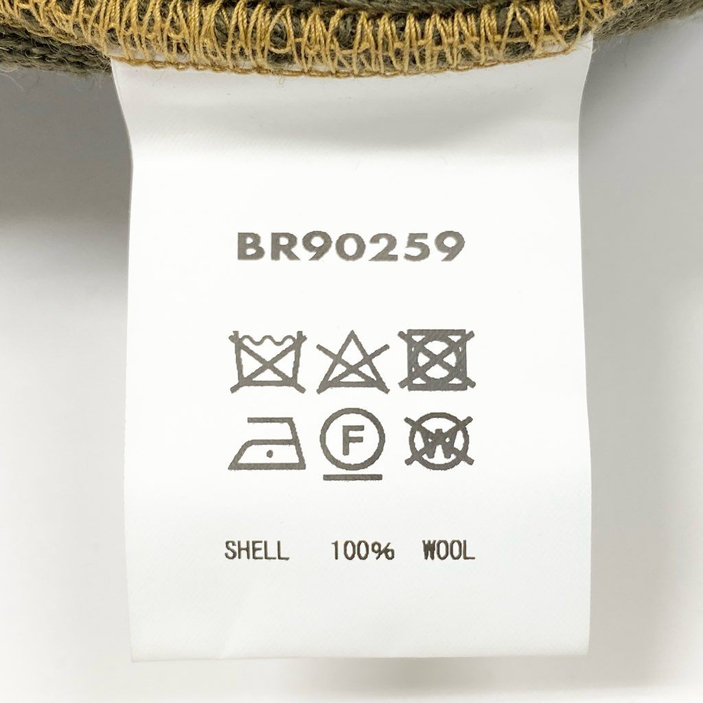 34l24【美品】 BUZZ RICKSON`S バズリクソンズ ニットブルゾン フライトジャケット ウールニット製の袖付き BR90259 Type C-2 40 オリーブ ウール100% メンズ 紳士服o07t