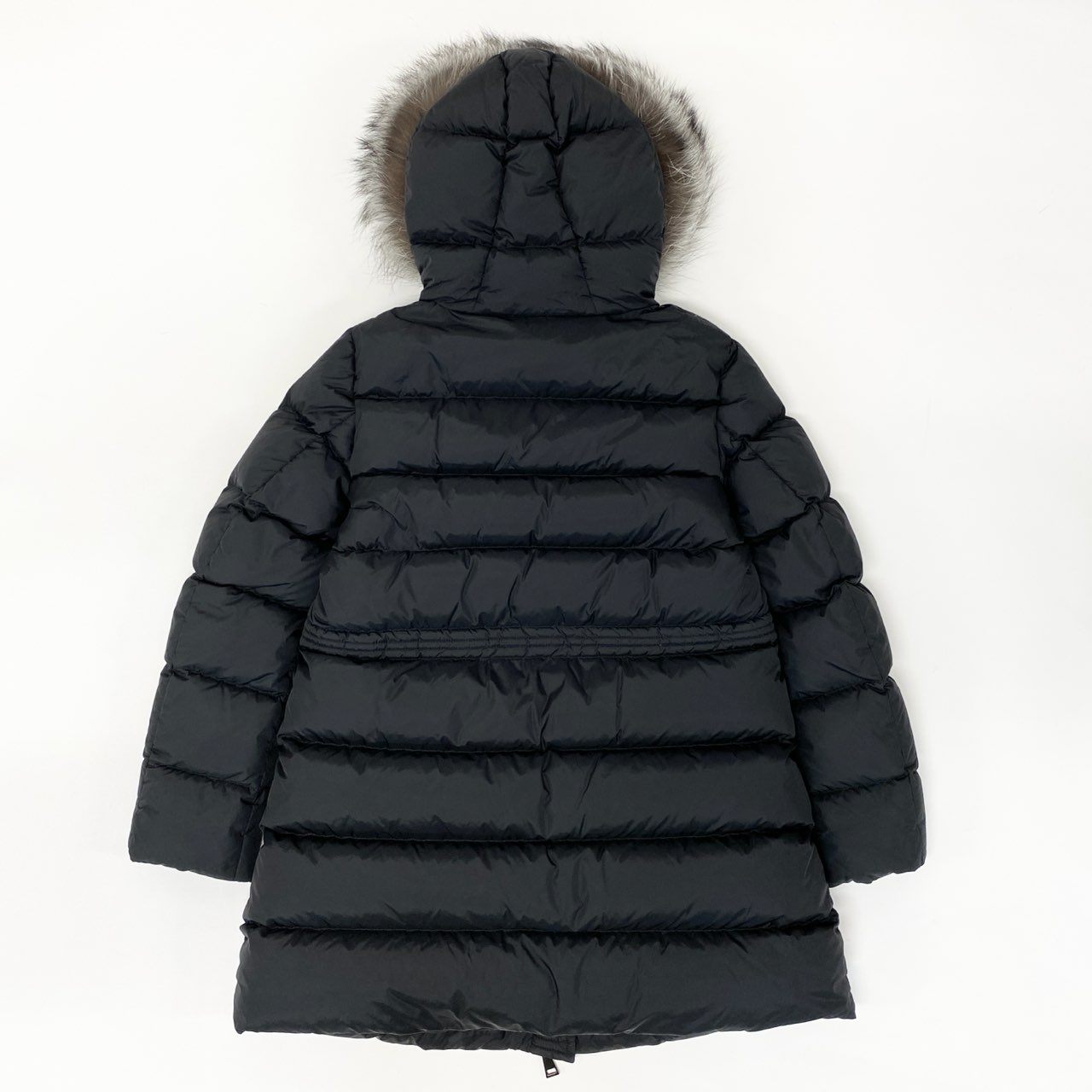 65j9 《美品》 MONCLER モンクレール APHROTI アフロティ ダウンコート I20931B51002 3 ブラック シルバーフォックス ロングダウンジャケット 毛皮t18r