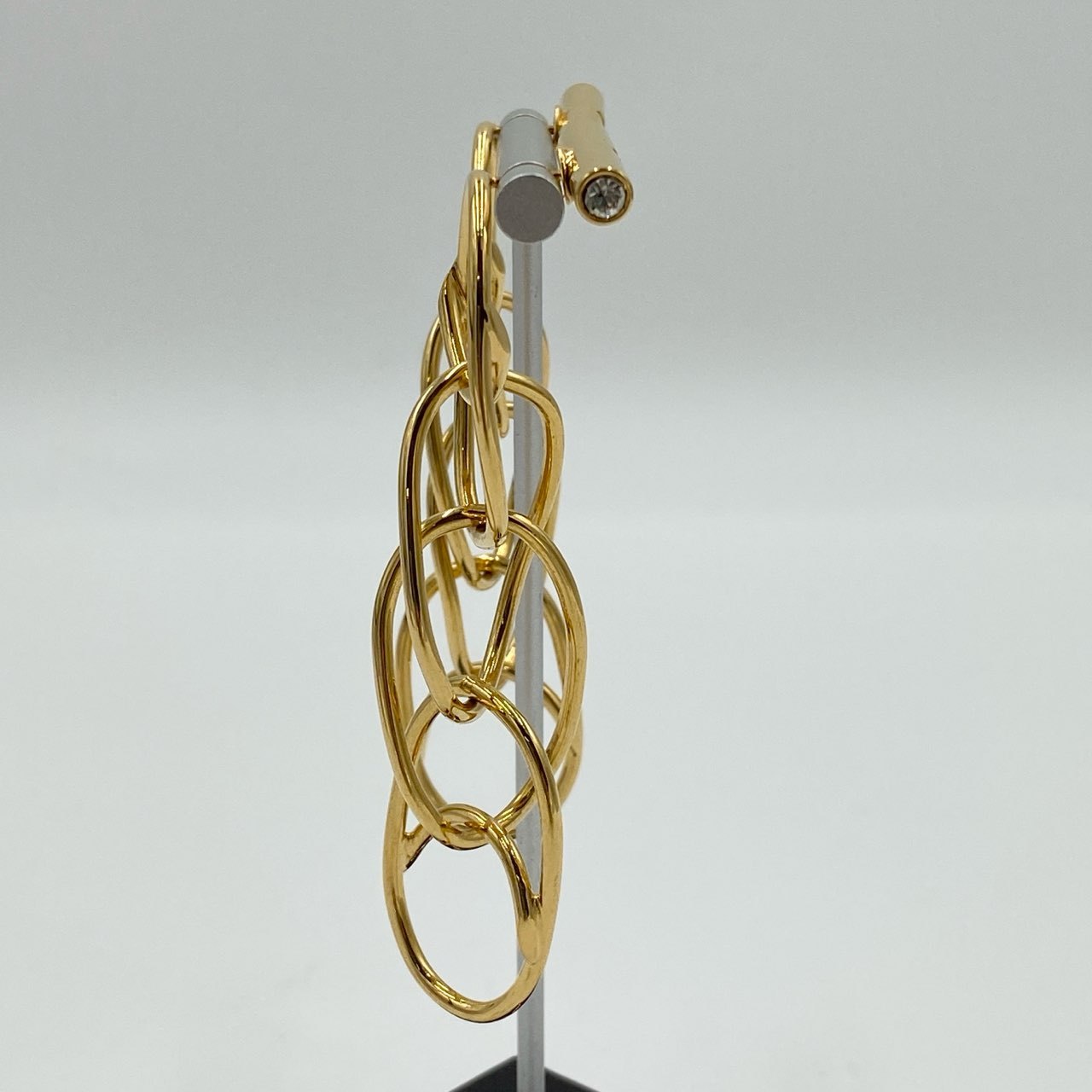 h21《美品》 MARNI マルニ 4連 ゴールドチェーンピアス イタリア製 GOLD イヤリング アクセサリー パーティt18r