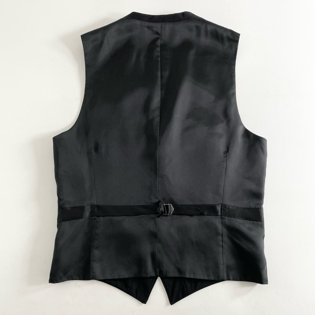 83h27 BURBERRY BLACK LABEL バーバリーブラックレーベル スリーピース シングルスーツ ビジネススーツ セットアップ D1H06-702-09 サイズ92-76-170 38R ブラック ストライプ 羊毛100% メンズ