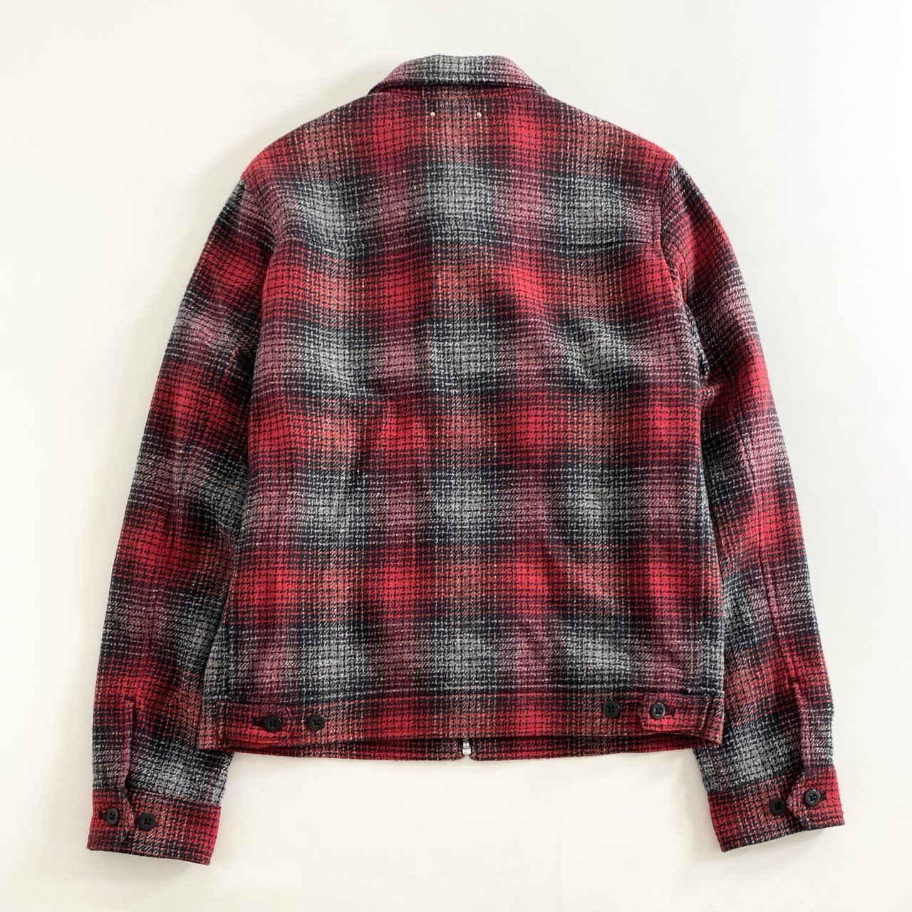 59g26 《極美品》 タグ付 MINEDENIM マインデニム Grandrelle V.Check Flannel ヴィンテージチェック フランネルジャケット ブルゾン 2210-8001-17-012 1 レッド