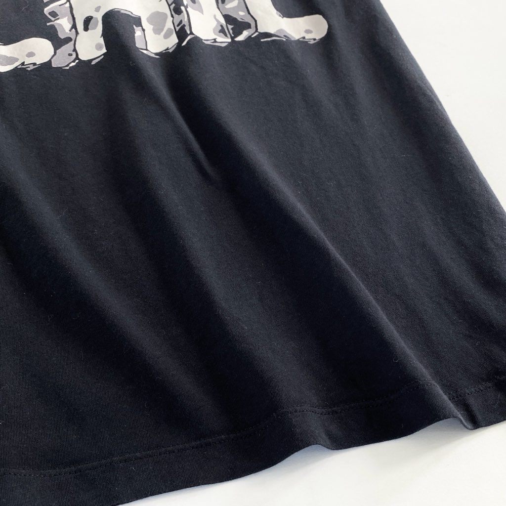 19c24 MOSCHINO CHEAPANDCHIC モスキーノ チープアンドシック BONE CHIC プリントTシャツ 38 ブラック TEE カットソー 夏