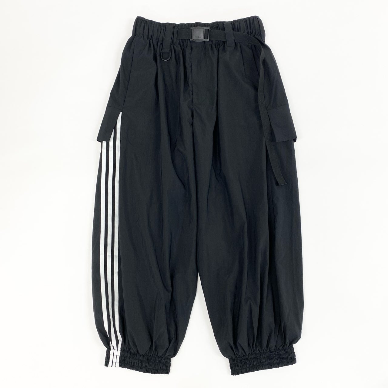 38f9 《美品》 Y-3 ワイスリー 24AW NYL PANT カーゴ トラックパンツ IW7498 S ブラック リップストップ Yohji Yamamoto ヨウジヤマモト