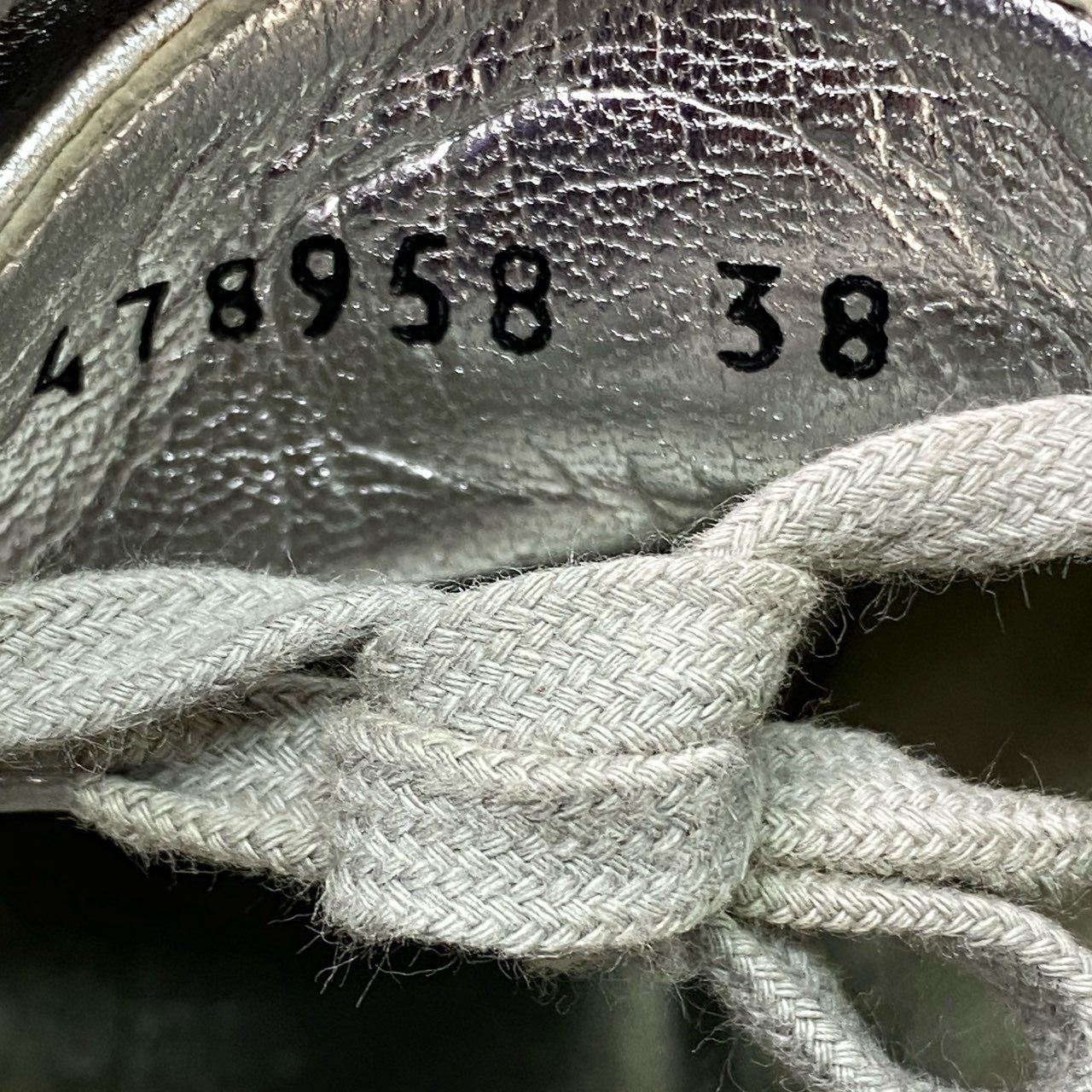 3l19 STELLA McCARTNEY ステラマッカートニー SNEAK ELYSE スニークエリス 厚底 スニーカー 38 シルバー イタリア製 シューズ