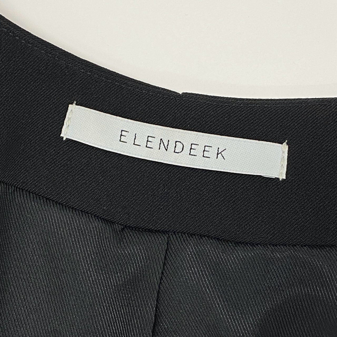 41a23 《美品》 ELENDEEK エレンディーク 24AW コンビネーション ジレワンピース 1 ブラック ドレス DRESS ONE PIECE