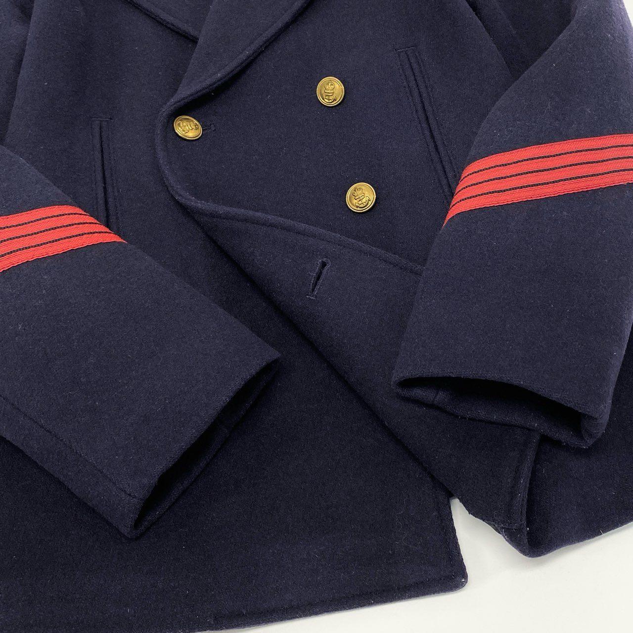 53e23 DENIM&SUPPLY デニムアンドサプライ RALPH LAUREN ラルフローレン フランス軍 Pコート M ネイビー 画像参照 フレンチミリタリー 金ボタン