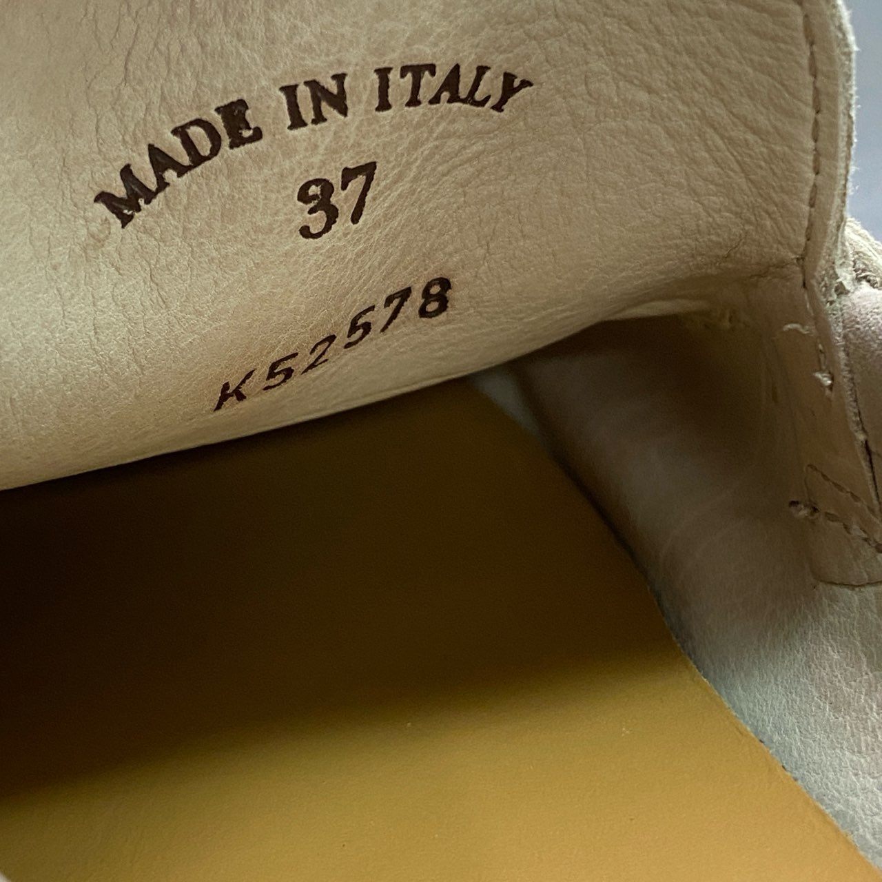2f23 Loro Piana ロロピアーナ SUMMER WALK サマーチャーム ウォークモカシン シューズ 37 ベージュ レザー スリッポン ローファー 保存袋付き