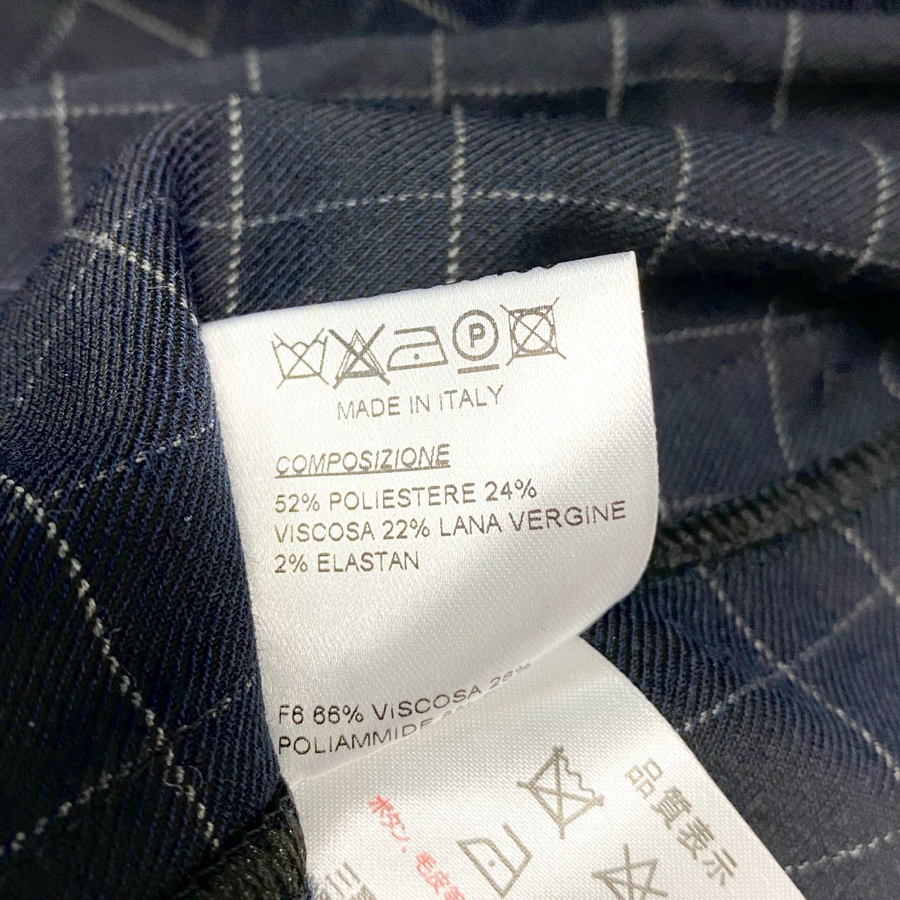 45c6 【美品】T-JACKET ティージャケット テーラードジャケット ブレザー 格子柄 チェック柄 51G419J Lサイズ ネイビー メンズ 男性用u02t