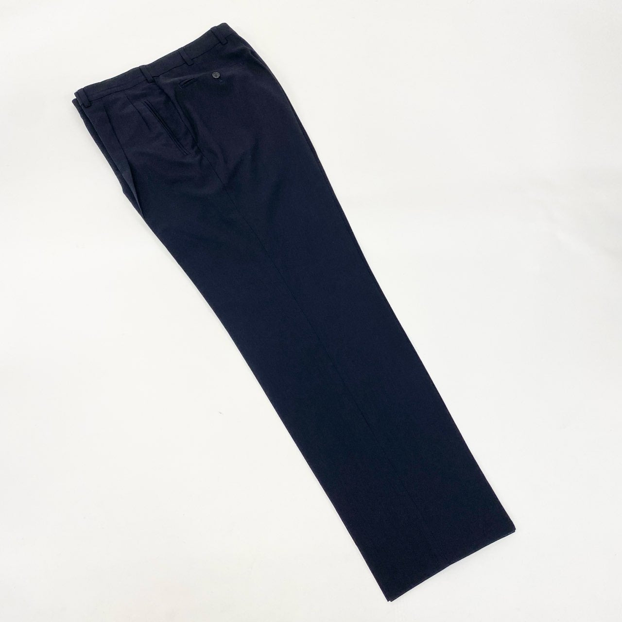 34i18 Ermenegildo Zegna エルメネジルドゼニア セットアップ スーツ ビジネス◎ フォーマル◎ テーラードジャケット パンツ 48 ネイビー ウール メンズk02i