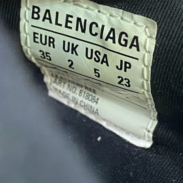1l22 BALENCIAGA バレンシアガ TRACK SLIDE SANDAL トラックスライド サンダル 618083 23cm ブラック シューズ