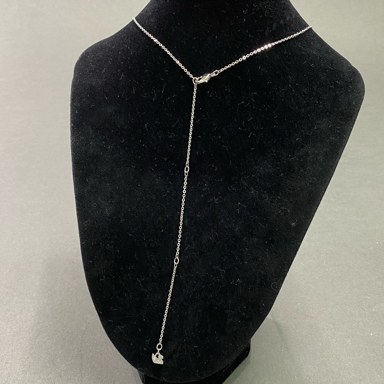 c26 SWAROVSKI スワロフスキー ラインストーン キーチャーム ネックレス シルバー アクセサリー ジュエリー ビジュー