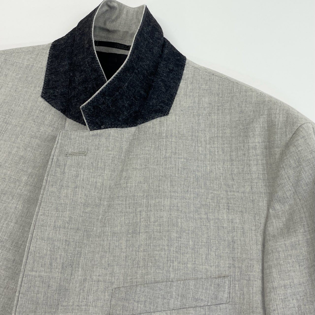 79j9 《美品》Theory セオリー スーツセットアップ 2釦スーツ ビジネス フォーマル テーラードジャケット スラックス CHAMBERS 42サイズ グレー メンズo07t