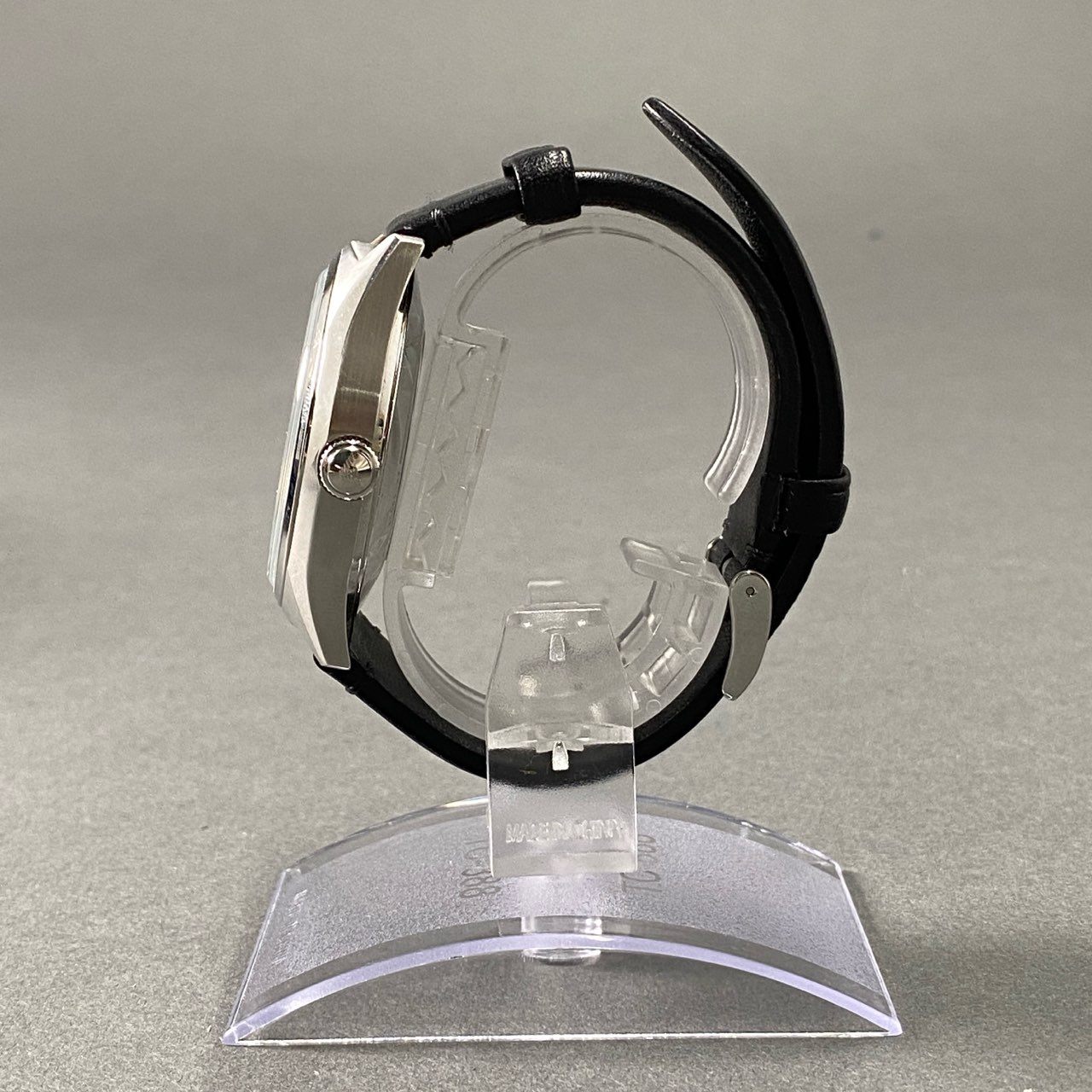 h2 EMPORIO ARMANI エンポリオアルマーニ ウォッチステーションインターナショナル 自動巻き 腕時計 AR60003 シルバー ブラック スケルトンダイアル MECCANICO 稼働品
