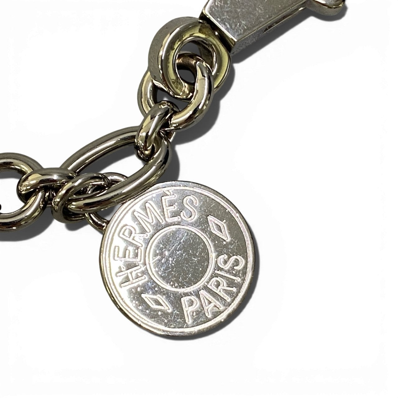 c4 HERMES エルメス アミュレット4 オルガ メタルチャーム 4連 カデナ シェーヌダンクル ユニセックスk02i