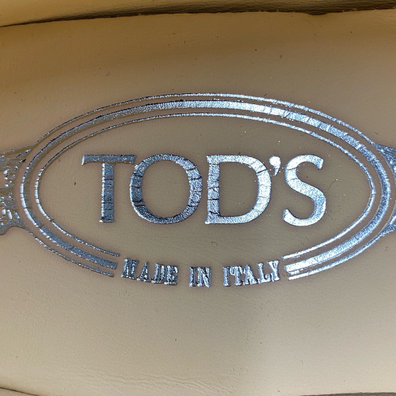 8f13 【美品】 TOD'S トッズ レザー ドライビングシューズ モカシン スリッポン サイズ38 1/2 ブラック レディース