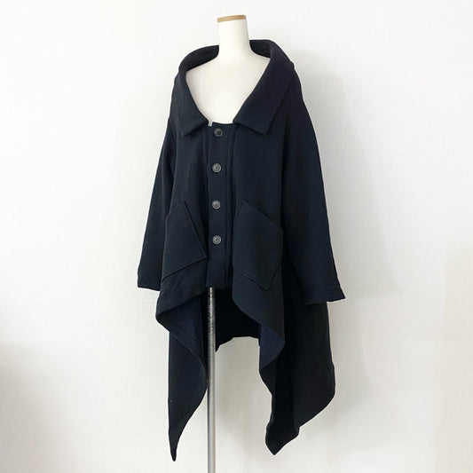 87i2 LIMI feu リミフゥ リミフー ヨウジヤマモト 変形コート ウールコート 型番:LR-T43-141 サイズ2 ブラック レディース アウター