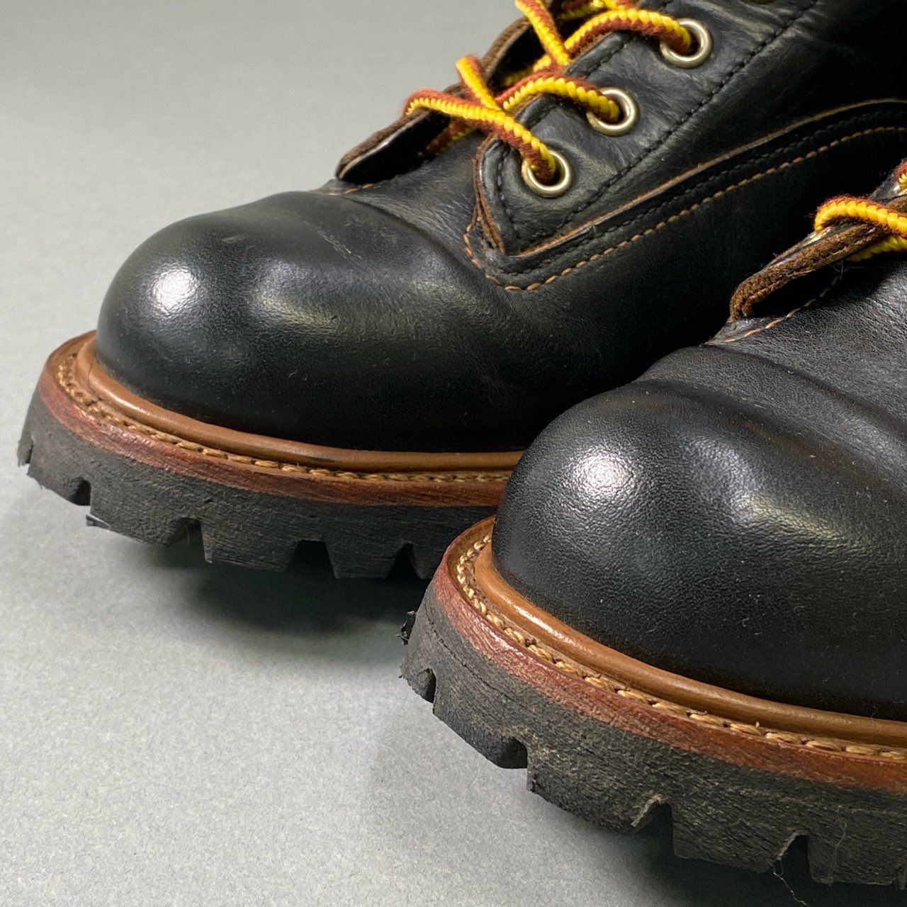 2i4 《美品》 RED WING レッドウィング LINE MAN BOOTS ラインマン ブーツ 2935 7 1/2 25.5cm ブラック レザー ワークブーツ シューズ アメカジt18r