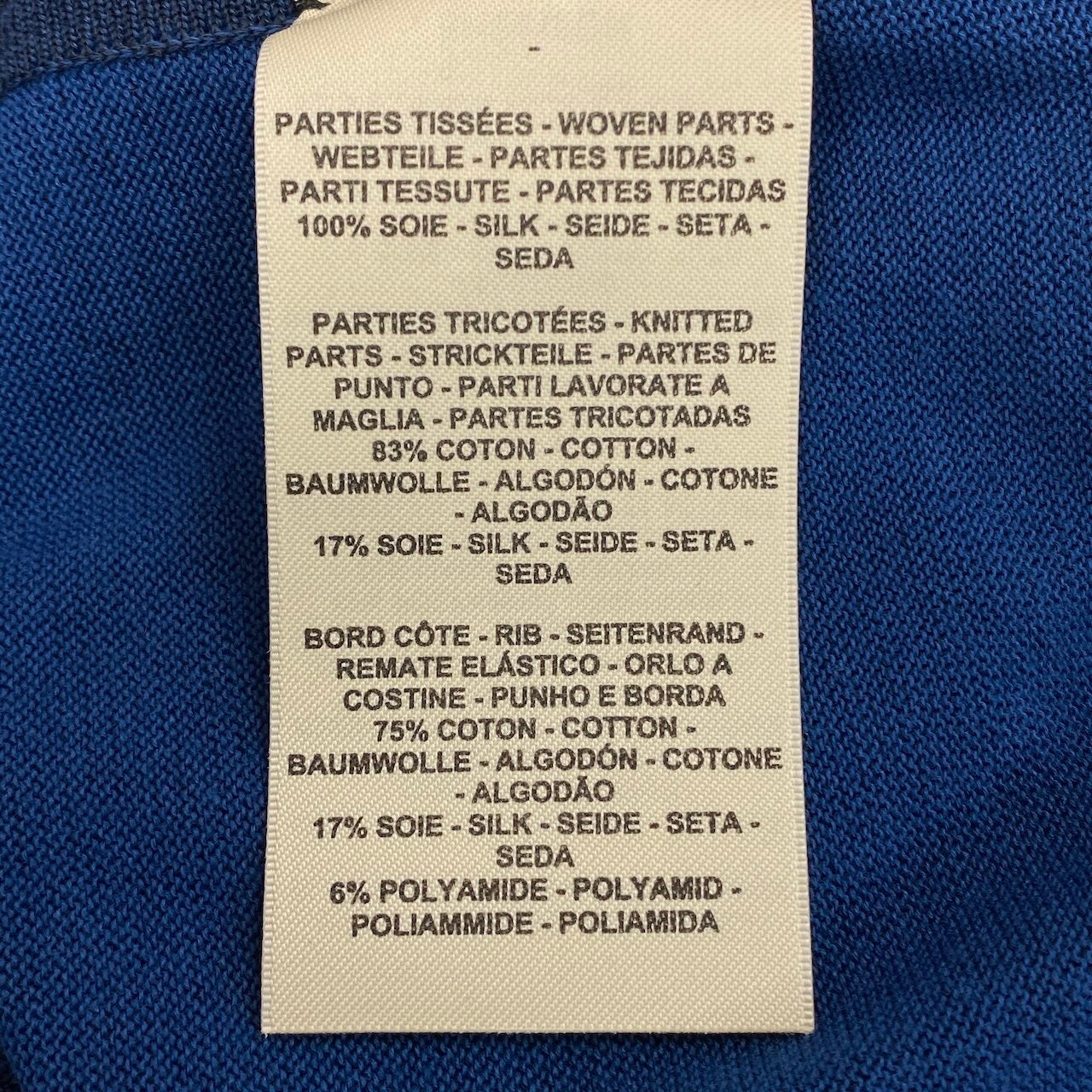 Ec24 《未使用品》定価¥545,600 HERMES エルメス 25AW ツイルレーヌ ロングスリーブニット サイズ38 ネイビー コロリアージュ ドゥ ジュールt18r