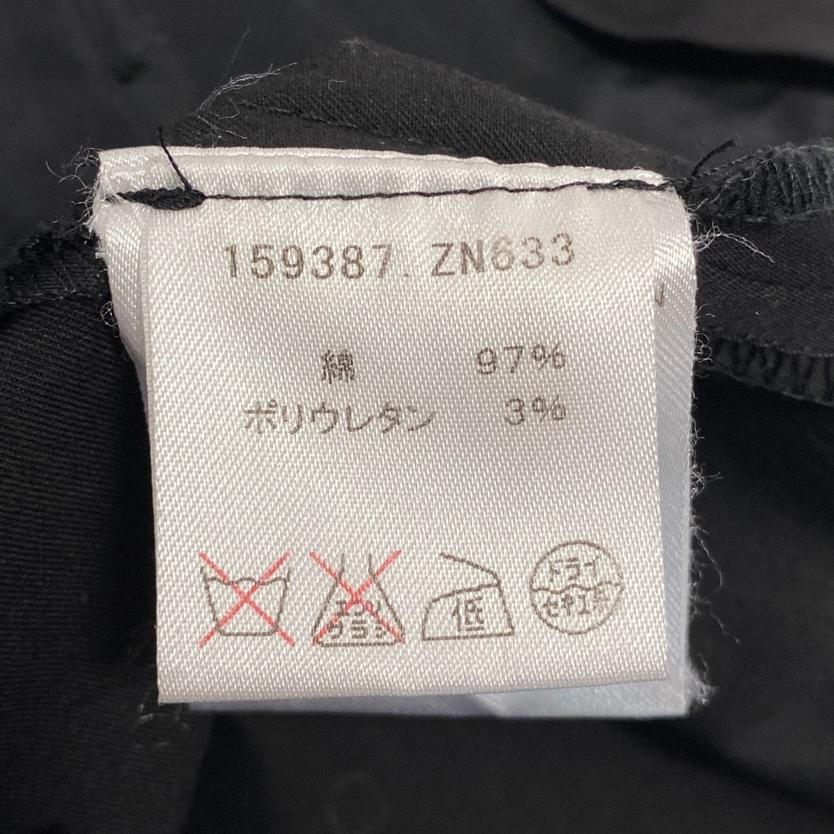 66j4 GUCCI グッチ 2005年 スラックス ベルトデザイン イタリア製 38サイズ ブラック レディース 女性用u02t