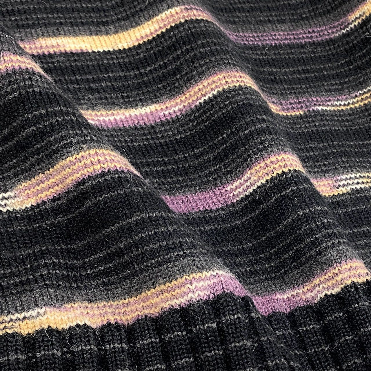 62g24 MISSONI ミッソーニ セーラーデザイン ジップアップ ニットカーディガン ニットブルゾン サイズM マルチカラー レディース_