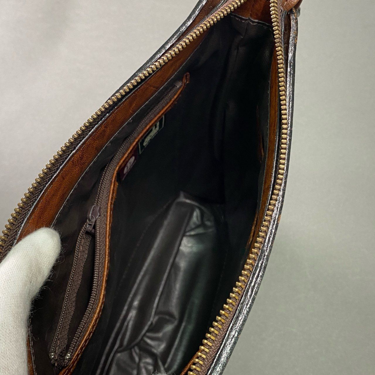 Cb10 Lugard ラガード LUGGAGE AOKI 青木鞄 レザーショルダーバッグ ブラウン Leather 本革 日本製 Vintage ヴィンテージ風