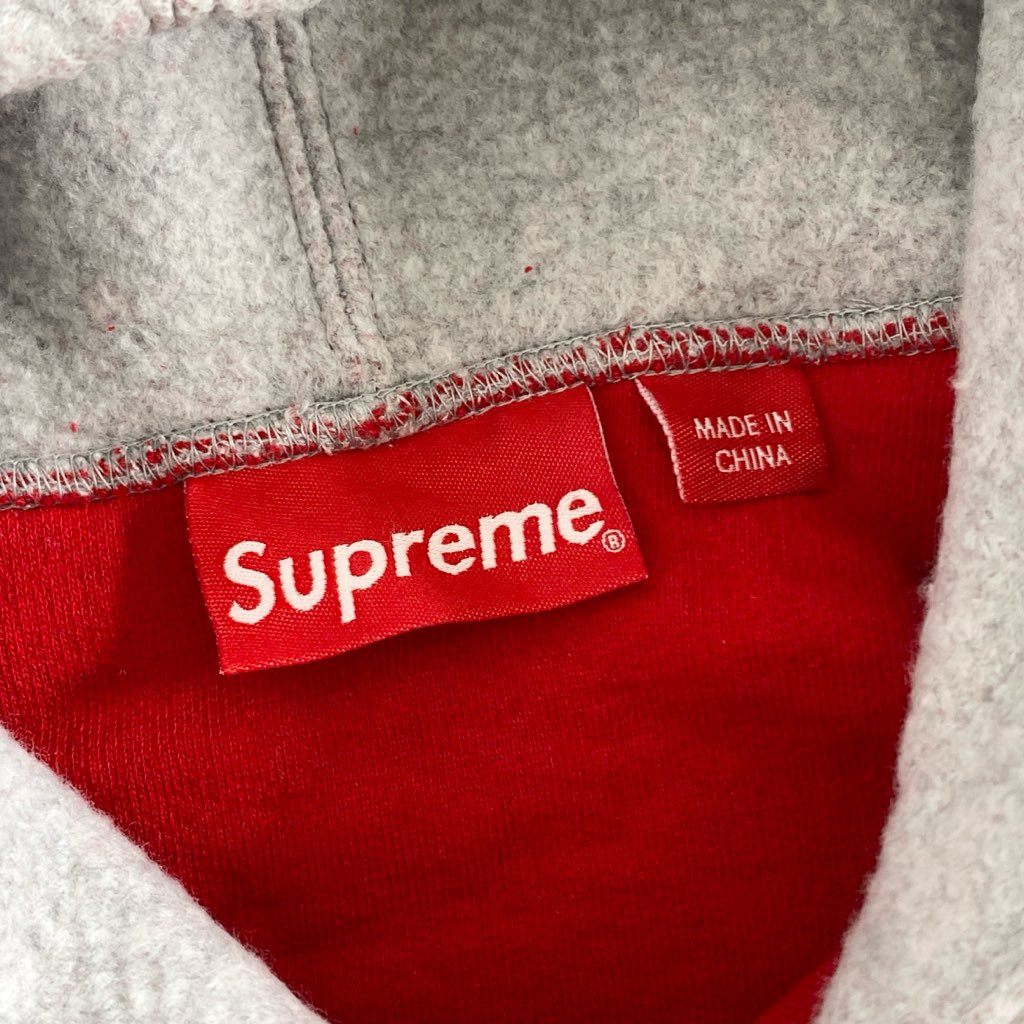 59g2 【未使用保管品】 タグ付 SUPREME シュプリーム 23SS Insideout Box Logo Hooded Sweatshirt インサイドアウト パーカー フーディ Mサイズ グレー