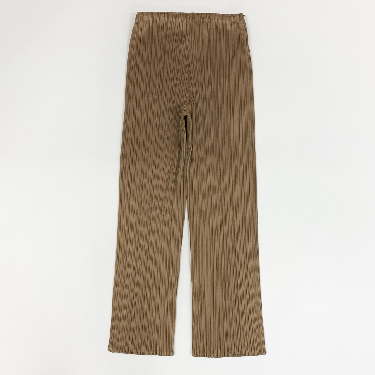 57a6 3 PLEATS PLEASE プリーツプリーズ イッセイミヤケ PP51-JF005 プリーツパンツ ボトムス サイズ2 イエロー系 ポリエステル100% レディース 日本製