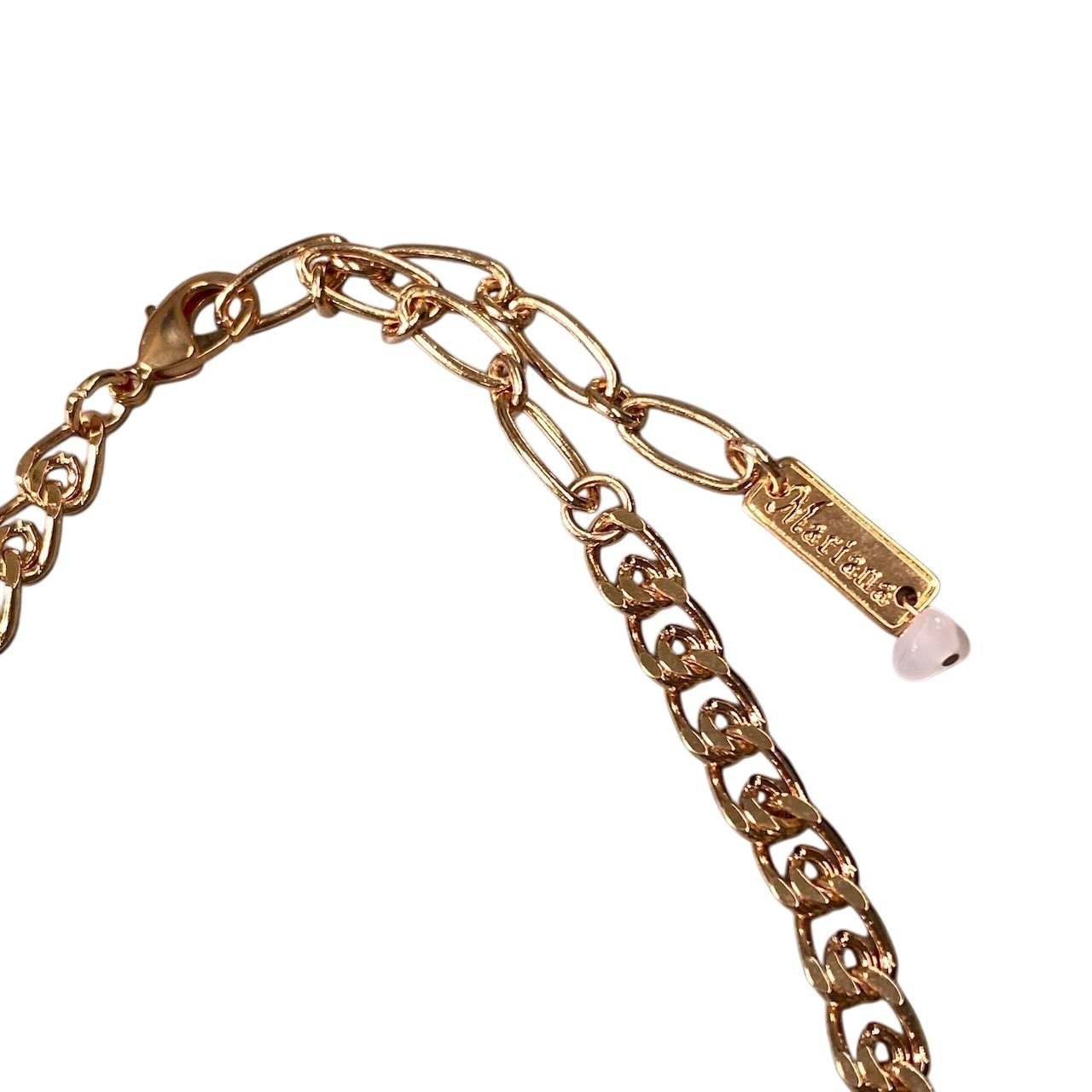 h11 12 《美品》 Mariana マリアナ 天然石 × クリスタル ビジュー ピンク ホワイト アクセサリー ジュエリー アンティークt18r