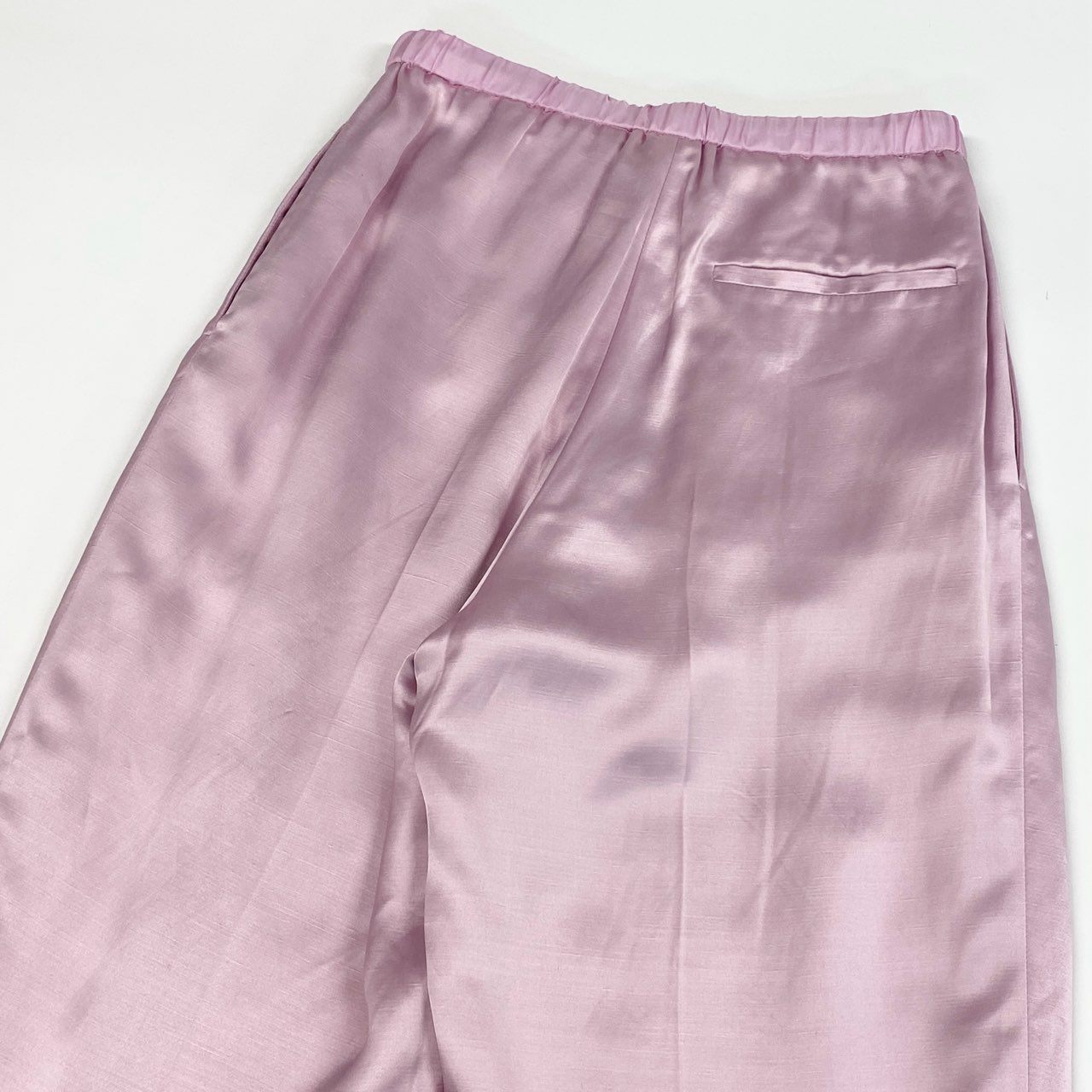 77j28 Drawer ドゥロワー レーヨンドロストパンツ スラックスパンツ シルク 6514-236-1077 36サイズ ピンク レディースu02t