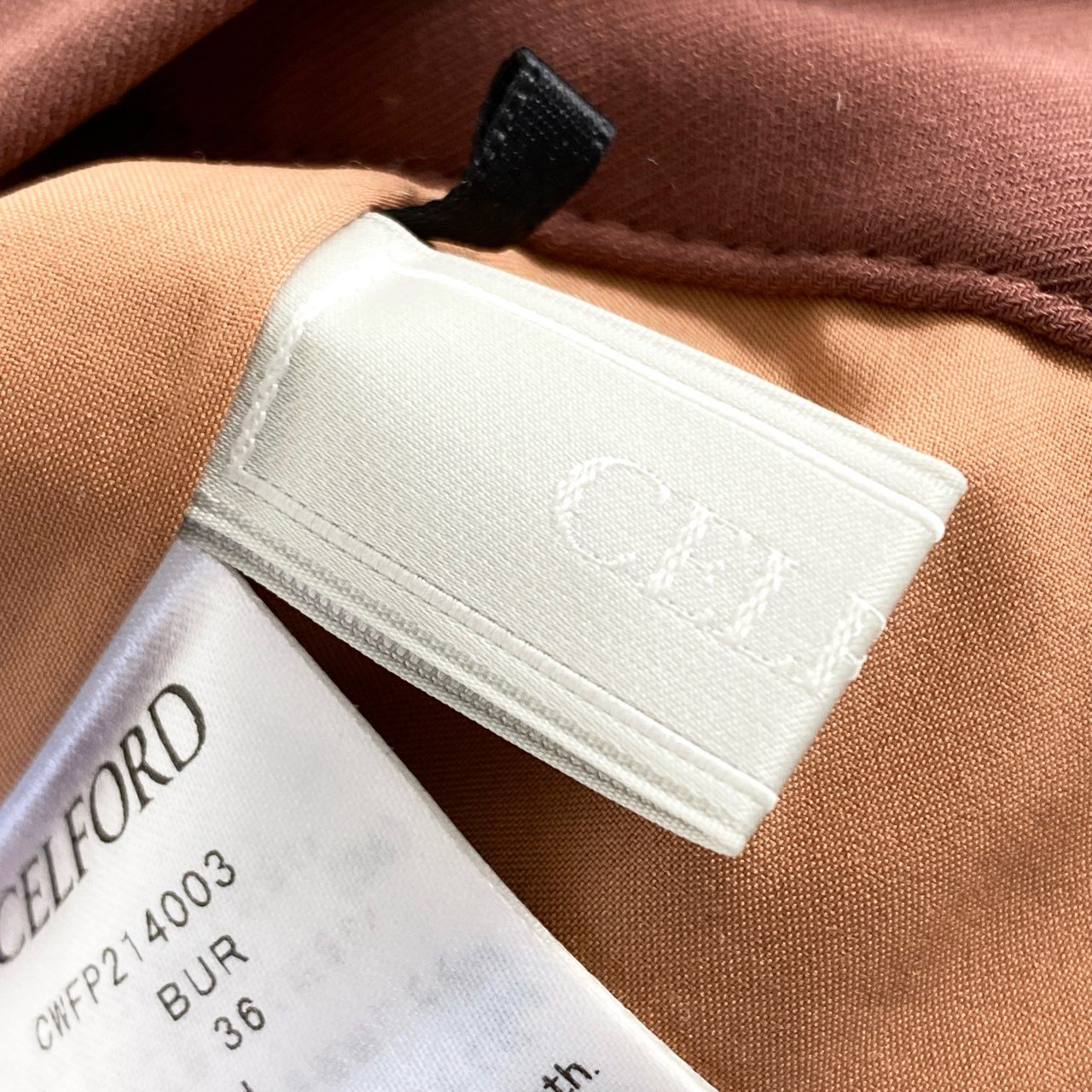 31d4 CELFORD セルフォード CWFP214003 タックテーパードパンツ ボトムス スラックス トラウザー 36 ピンク ブラウン系 秋