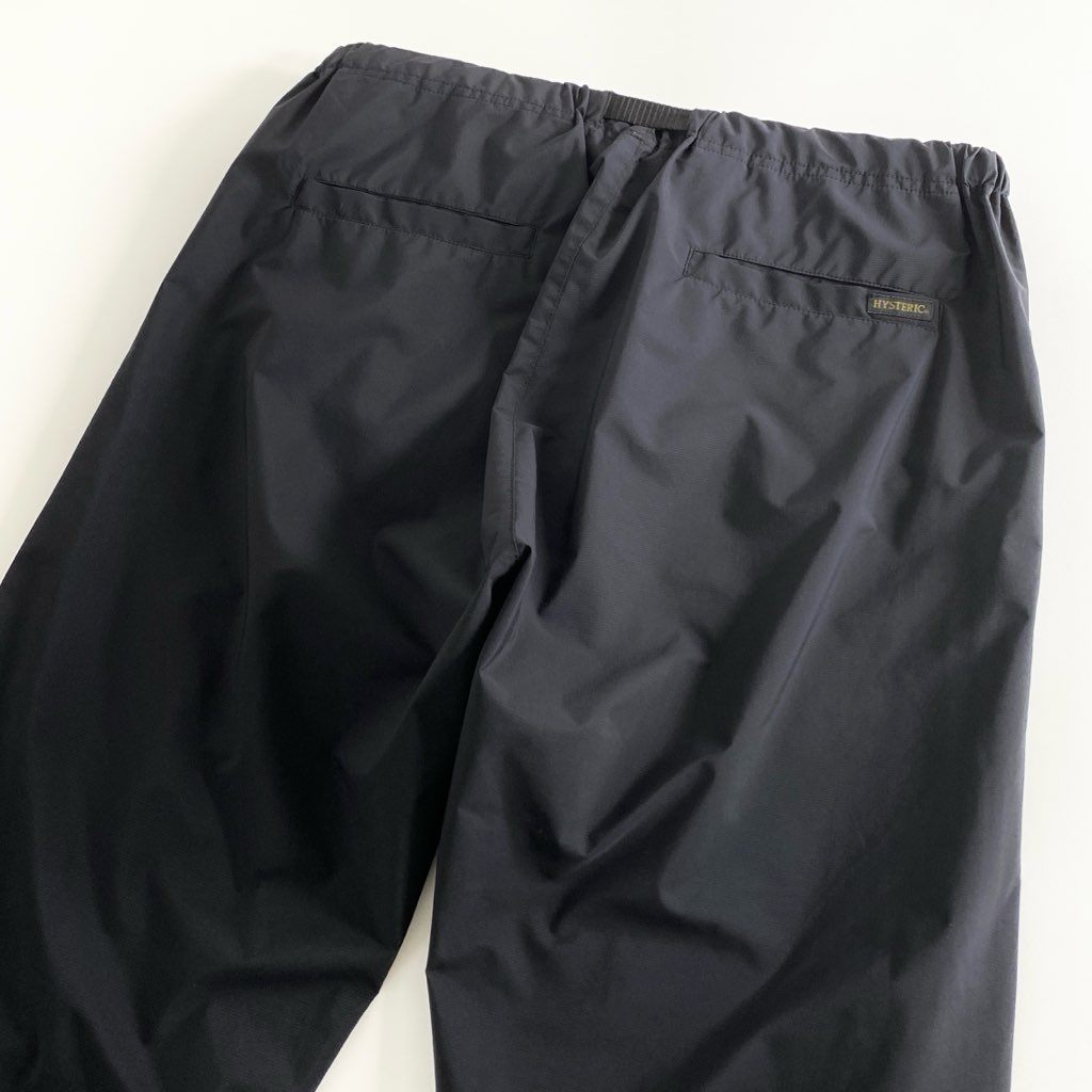 9d10-2 【美品】 HYSTERIC ヒステリックグラマー SEE NO EVIL PERTEX パーテックス 耐水トラックパンツ L ブラック メンズ