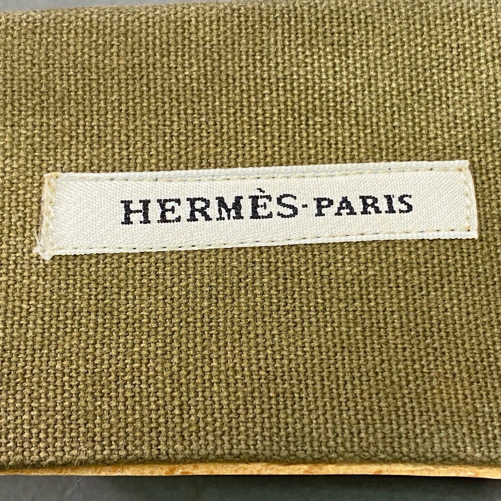 6d6 《美品》 HERMES エルメス マルジェラ期 フールトゥ サンダル 35 カーキ キャンバス エールライン ウッド シューズ スペイン製 夏
