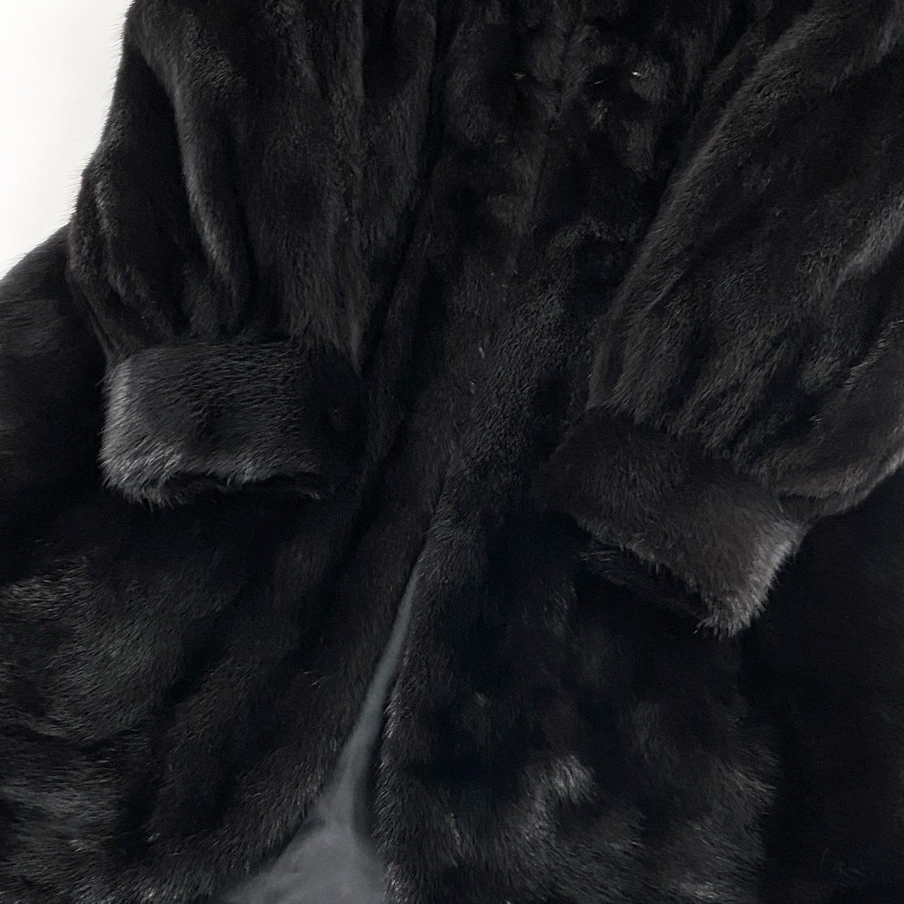 53e2 SAGA MINK サガミンク 銀サガ ダークミンク ミンクコート ロングコート 最高級毛皮 毛皮コート MINK FUR F フリーサイズ ブラック系