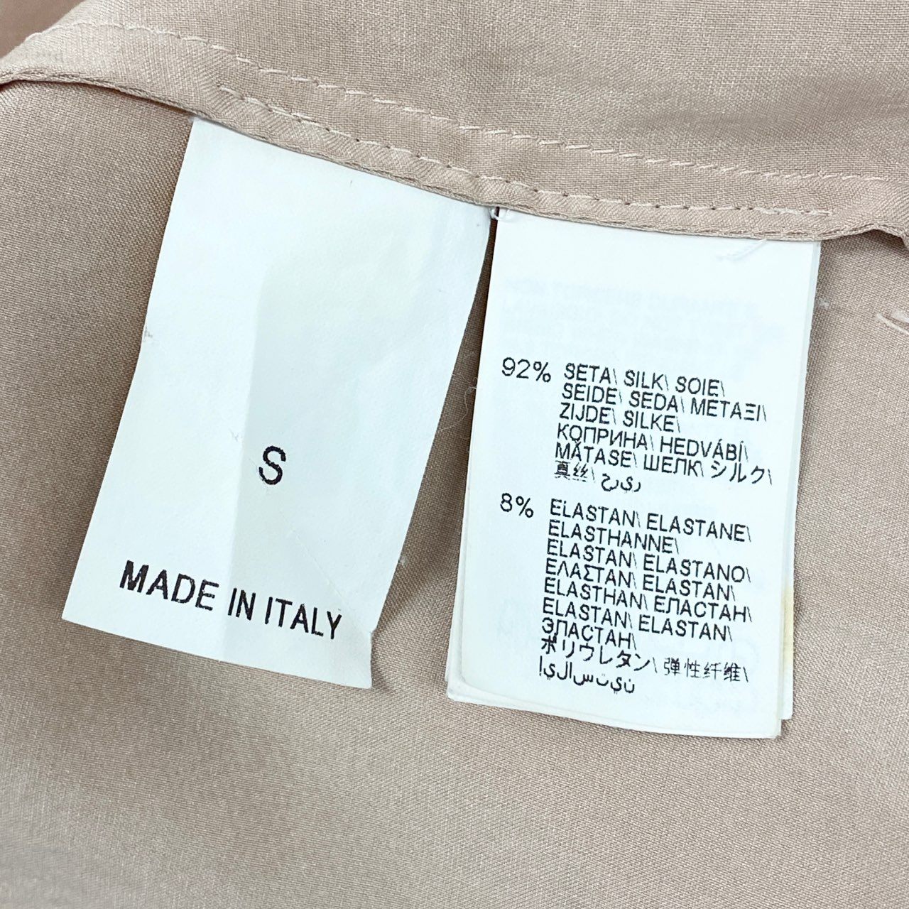 56l18 BRUNELLO CUCINELLI ブルネロクチネリ ノースリーブ チェーンネック シルクブラウス S ピンク 画像参照 イタリア製 シャツ トップス 夏