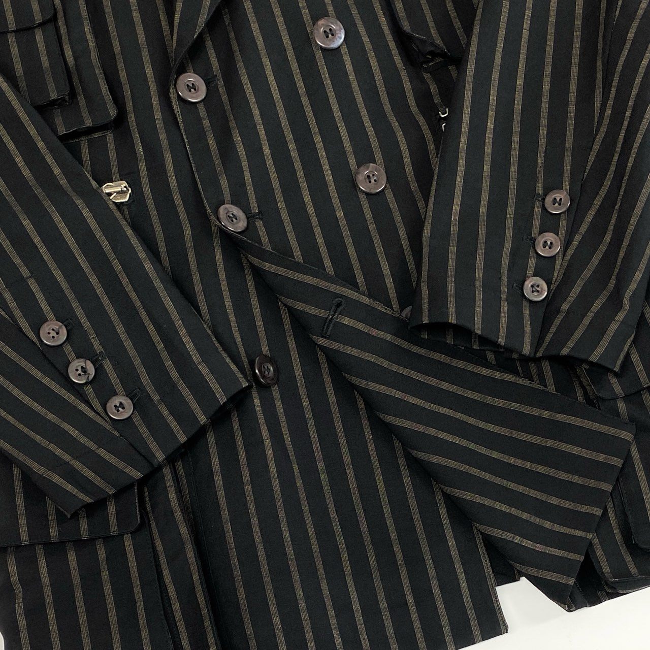 73f27【Archive vintage】Jean Paul GAULTIER HOMME ジャンポールゴルチエ オム タクティカルギミック ダブルジャケット サイズ50 メンズ Gimmick double jacket 90'S mens Japan vintage