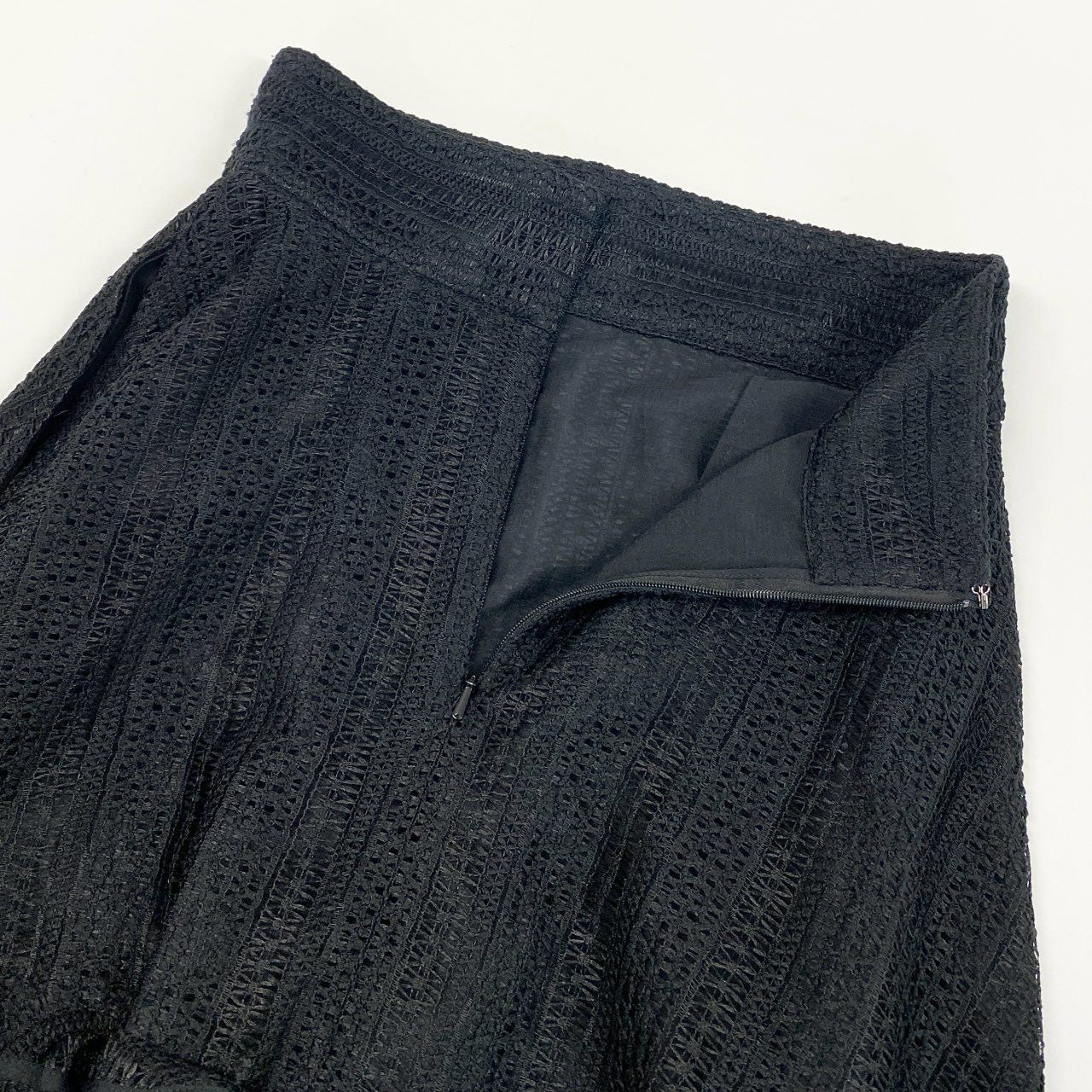 54l25 1《美品》 ADEAM アディアム フォクシー 42794 ハイビスカススカート ロングスカート ティアード サイズ0 ブラック ポリエステル100% レディース 日本製