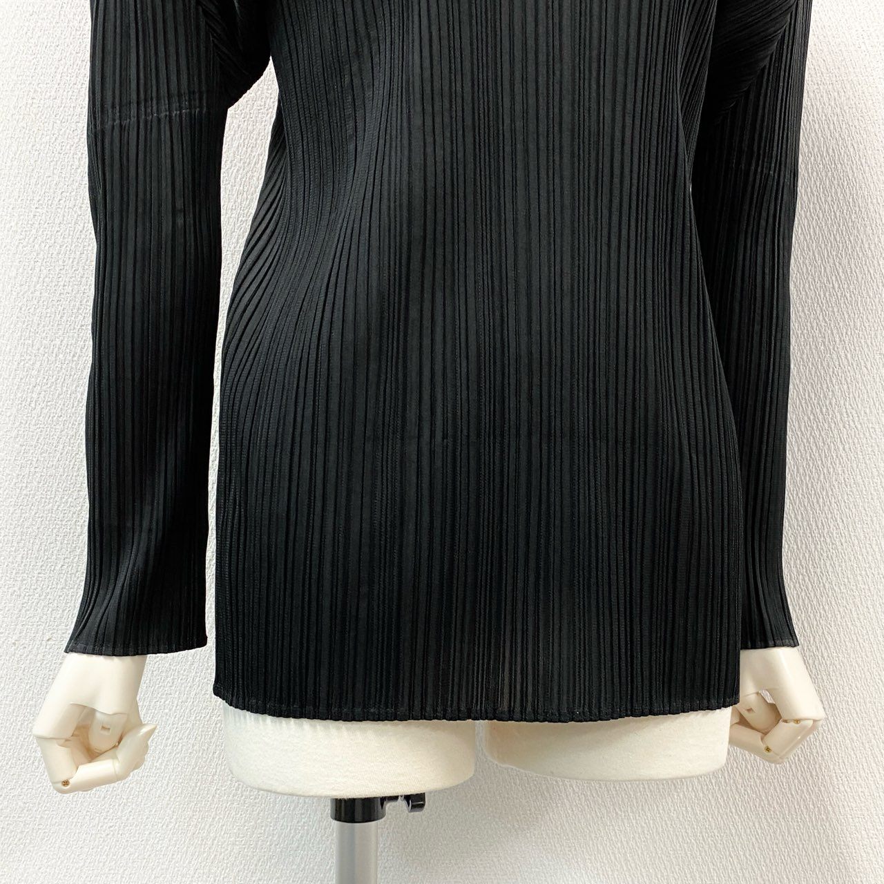 75i8 PLEATS PLEASE ISSEY MIYAKE プリーツプリーズ イッセイミヤケ 日本製 長袖プリーツカットソー ロングスリーブ トップス プルオーバー PP04-JK602 3 ブラック レディースo07t