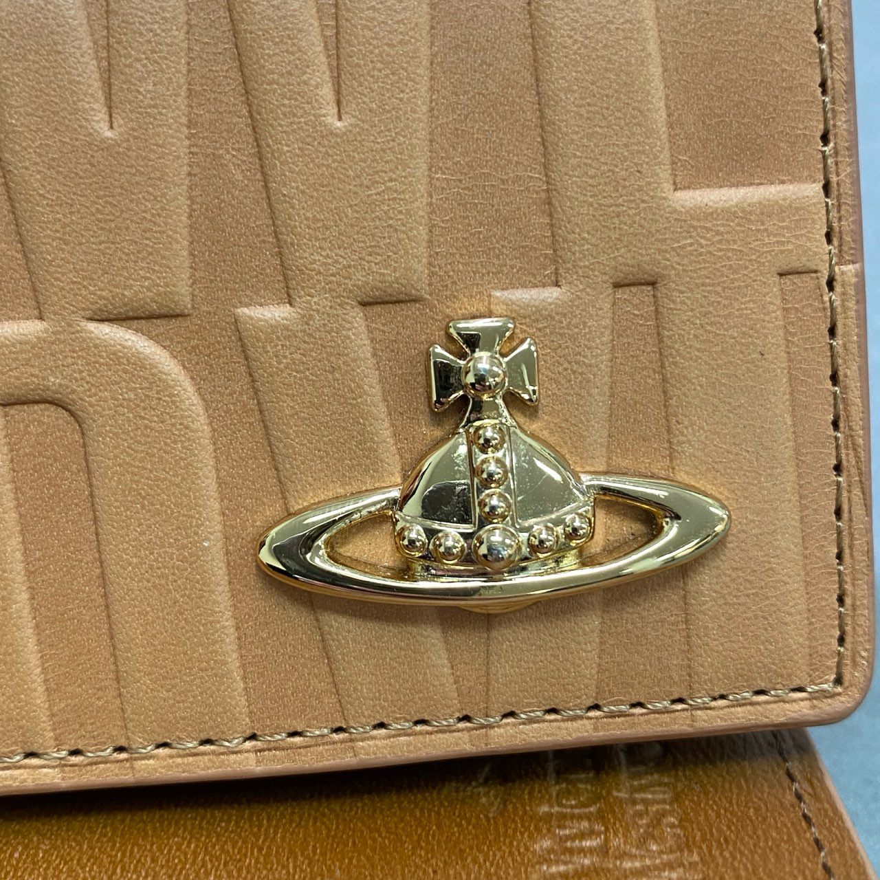 f9 Vivienne Westwood ヴィヴィアンウエストウッド ORB オーブ 4連キーケース キャメル レザー 小物 アクセサリー 牛革 本革 箱付き