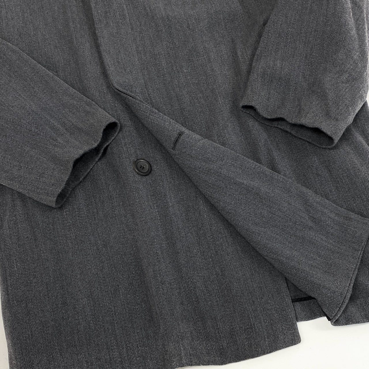 60f20 GIORGIO ARMANI ジョルジオアルマーニ ウールチェスターコート 48 グレー イタリア製 ビジネスコート フォーマル