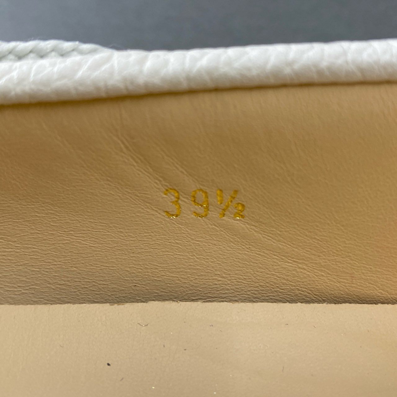 1i20 《美品》 TOD'S トッズ イタリア製 エスパドリーユ デッキシューズ モカシン ドライビングシューズ 39 1/2 ホワイト レザー