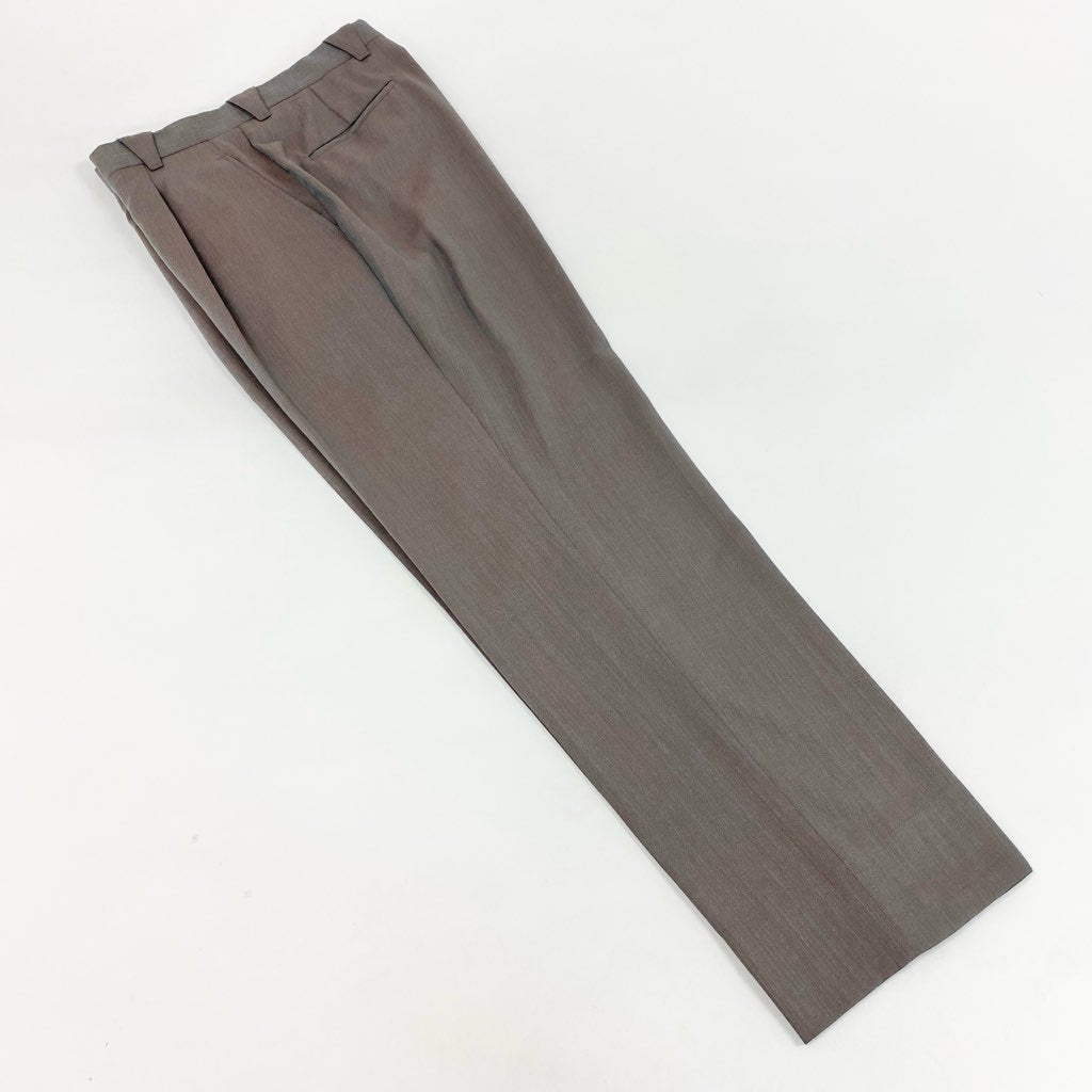 63d8-8 Thierry mugler ティエリー ミューグレー シングルスーツ セットアップ テーラードジャケット/スラックスパンツ サイズ48 グレー系 ウール ナイロン メンズ