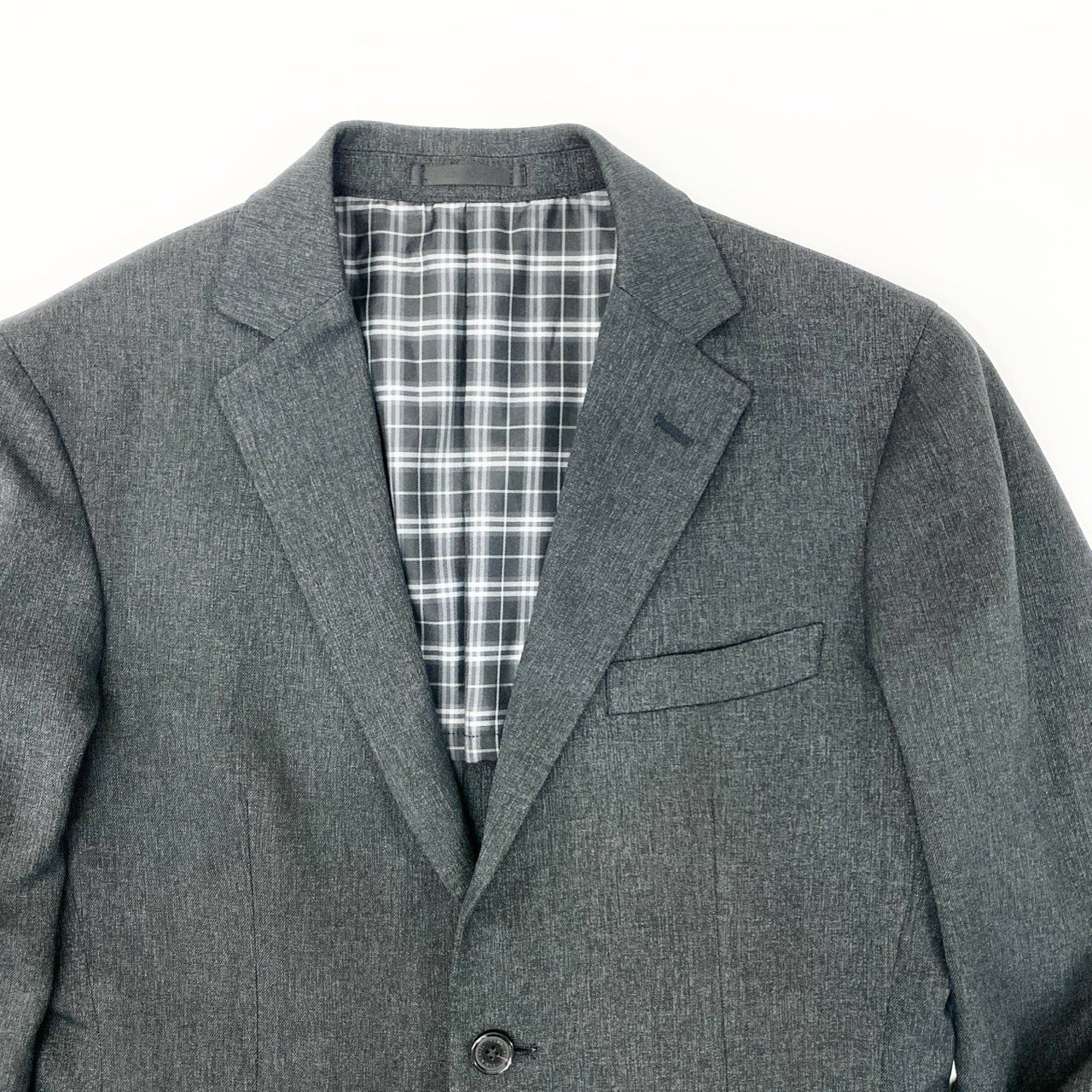 70j15《美品》BLACK LABEL CRESTBRIDGE ブラックレーベル クレストブリッジ テーラードジャケット ジャケット 51D32-403-08 Mサイズ グレー メンズu02t