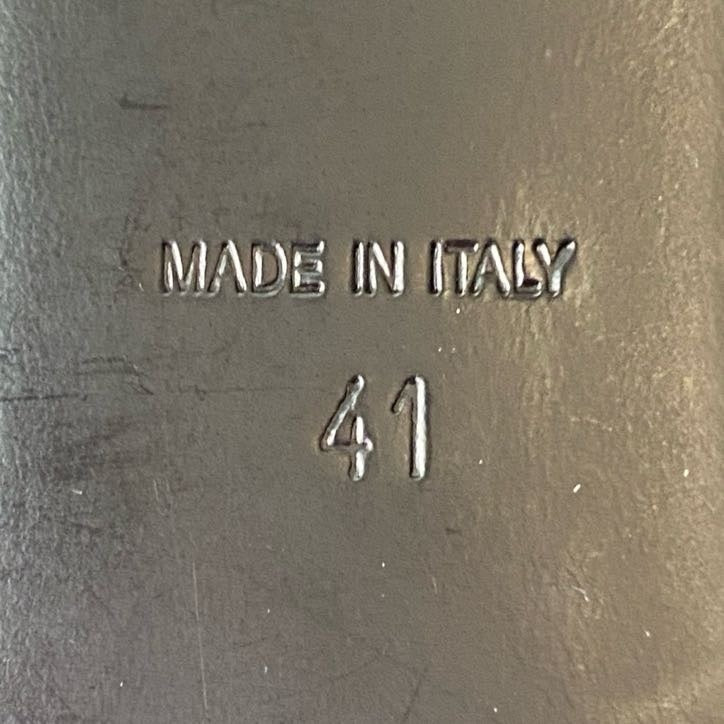 3d3 《美品》 Giuseppe Zanotti ジュゼッペ ザノッティ ゴールドチャーム オペラシューズ 41 ブラック レザー スリッポン ローファー イタリア製
