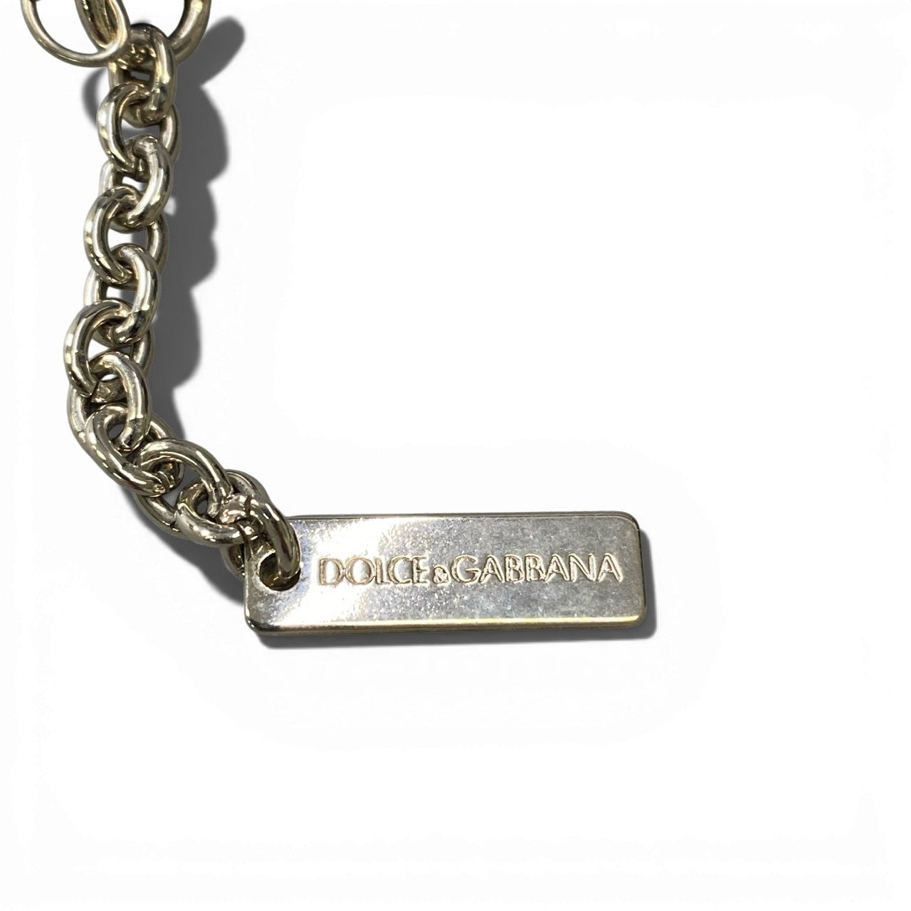 a6 DOLCE&GABBANA ドルチェアンドガッパーナ ロザリオネックレス 十字架 クロス ネックレス アクセサリー イタリア製 ブラック シルバー レディースk02i