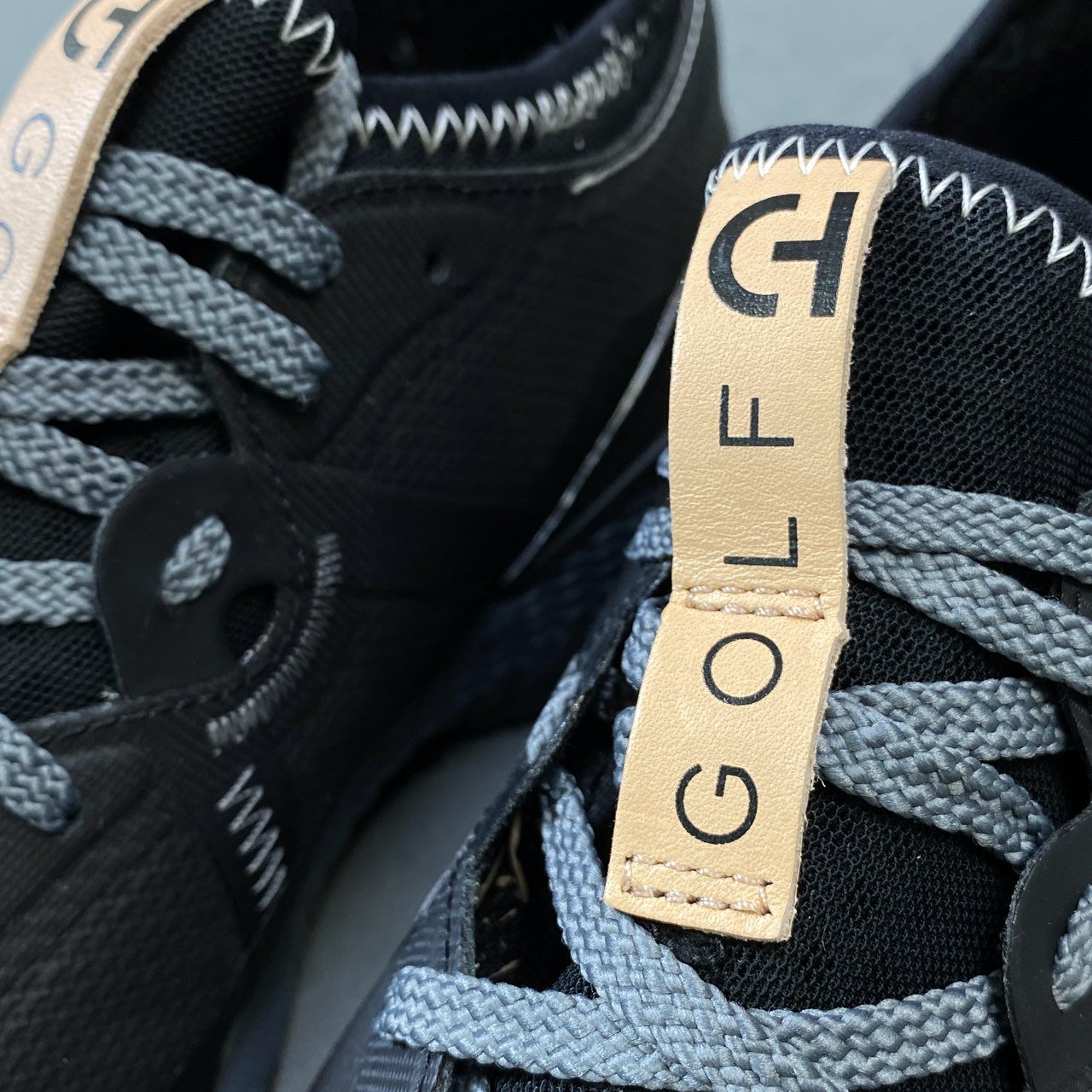 1g31 《美品》 COLE HAAN コールハーン GOLF GRAND360 グラウンド ゴルフ スニーカー 9M ブラック シューズ 紳士靴t18r